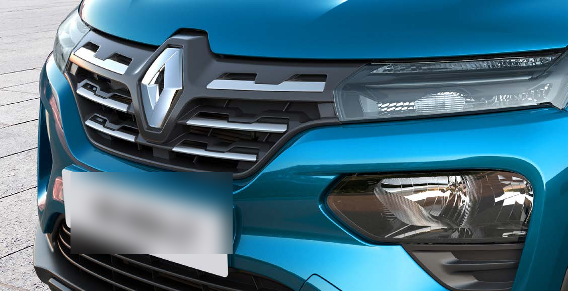 Renault Kwid — Chrome-finished front grille surround that lifts the front-end look.