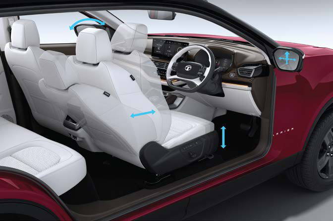 Tata Harrier — 6-way powered driver seat with memory function