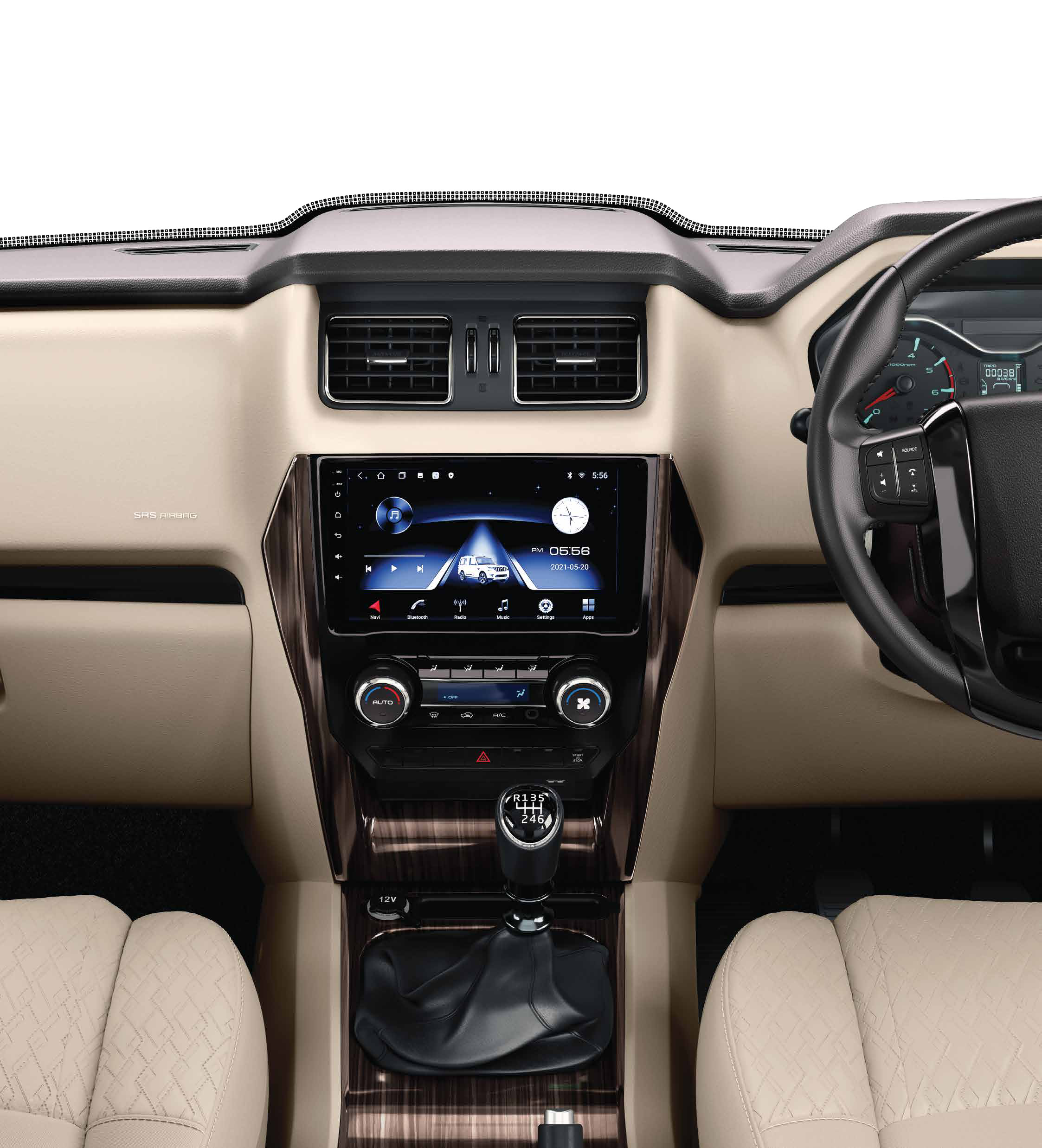 Mahindra Scorpio Classic — 22.86 cm touchscreen infotainment with phone mirroring and fully automatic temperature control