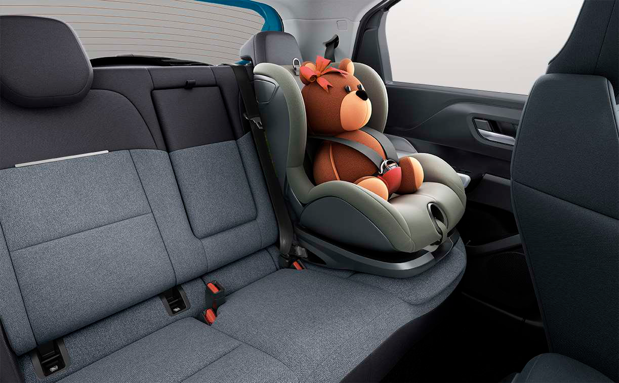 Tata Punch — ISOFIX child-seat anchor points on the rear seat