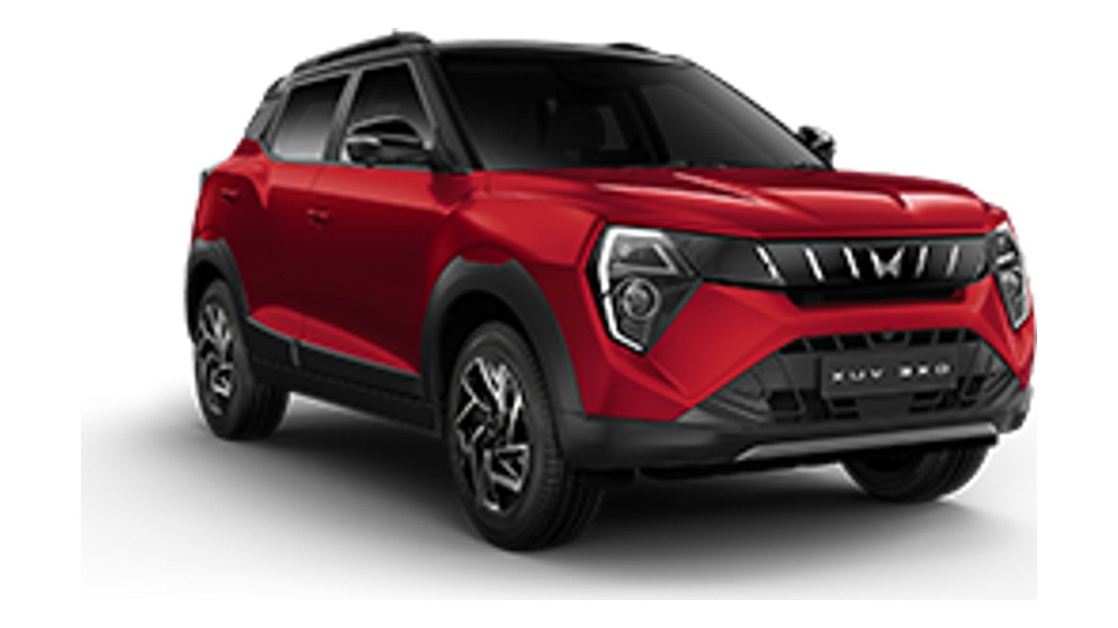 Mahindra XUV 3XO in Tango Red with Stealth Black