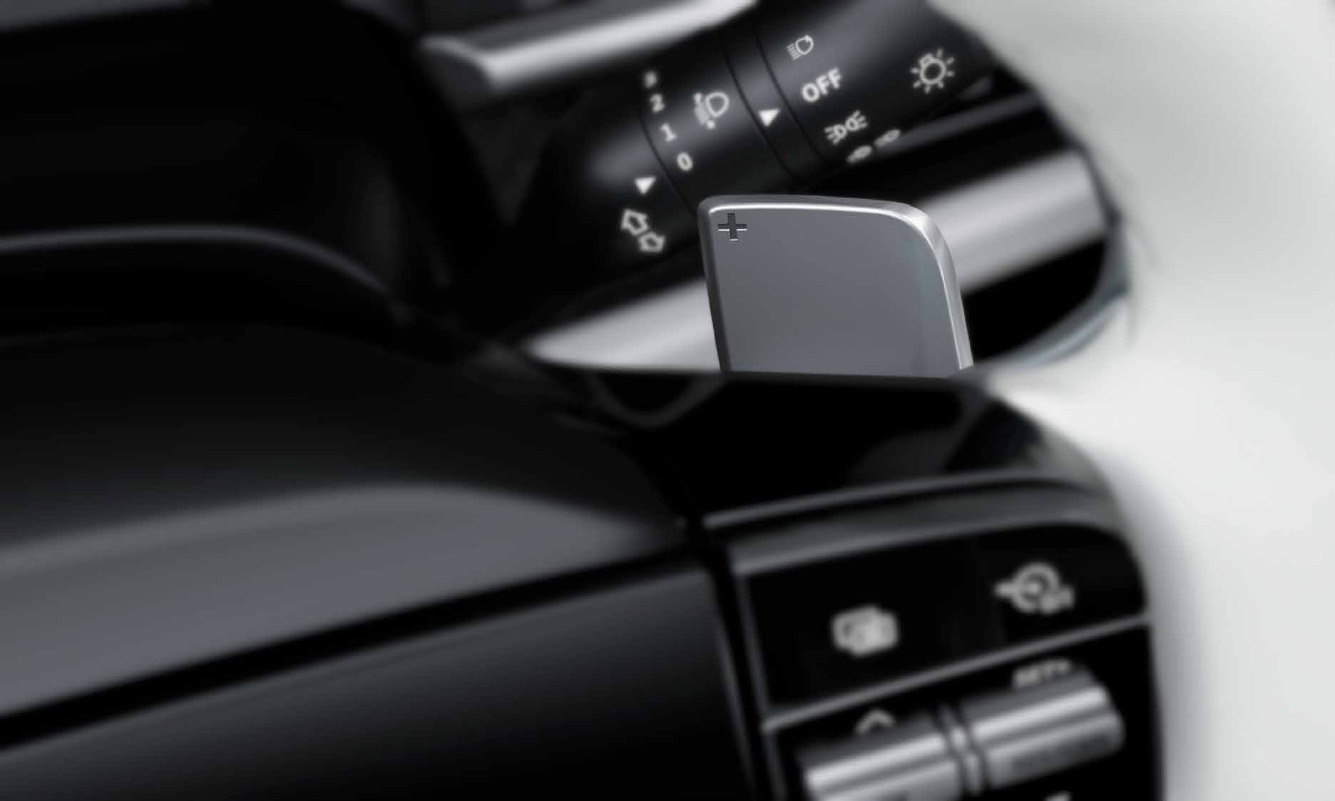 Tata Nexon EV — Paddle shifters control 4-level multi-mode regenerative braking