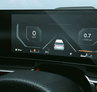 Kia Carnival — 31.24 cm (12.3") HD display instrument cluster