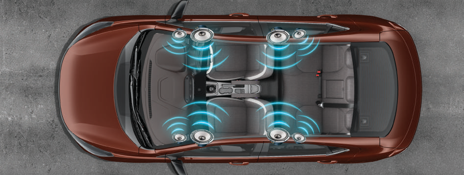 Tata Tigor — 8-speaker surround sound system