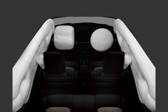 Toyota Urban Cruiser Hyryder — Airbags including side curtain airbags deployed