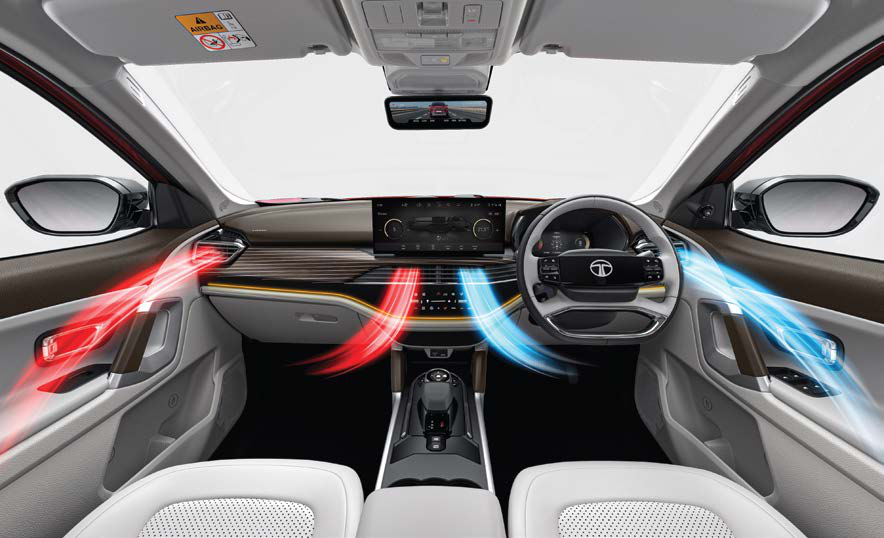 Tata Harrier — Voice-assisted dual-zone fully automatic air conditioning