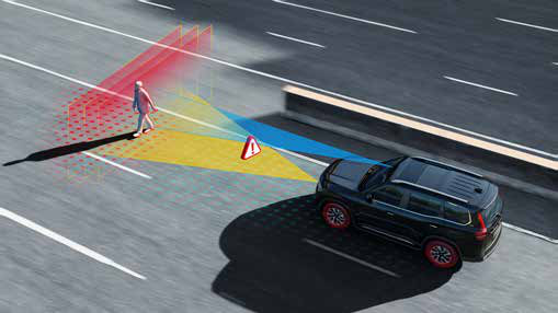 Mahindra Scorpio N — Automatic Emergency Braking detects vehicles, cyclists and pedestrians